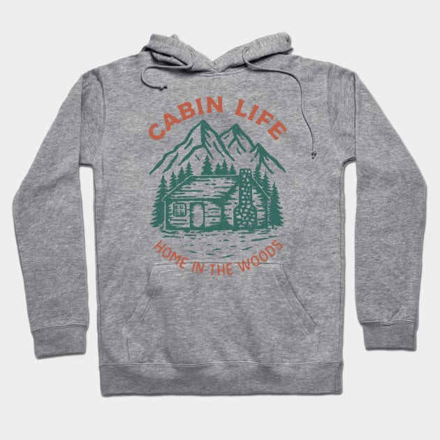 Cabin Life Hoodie by SommersethArt